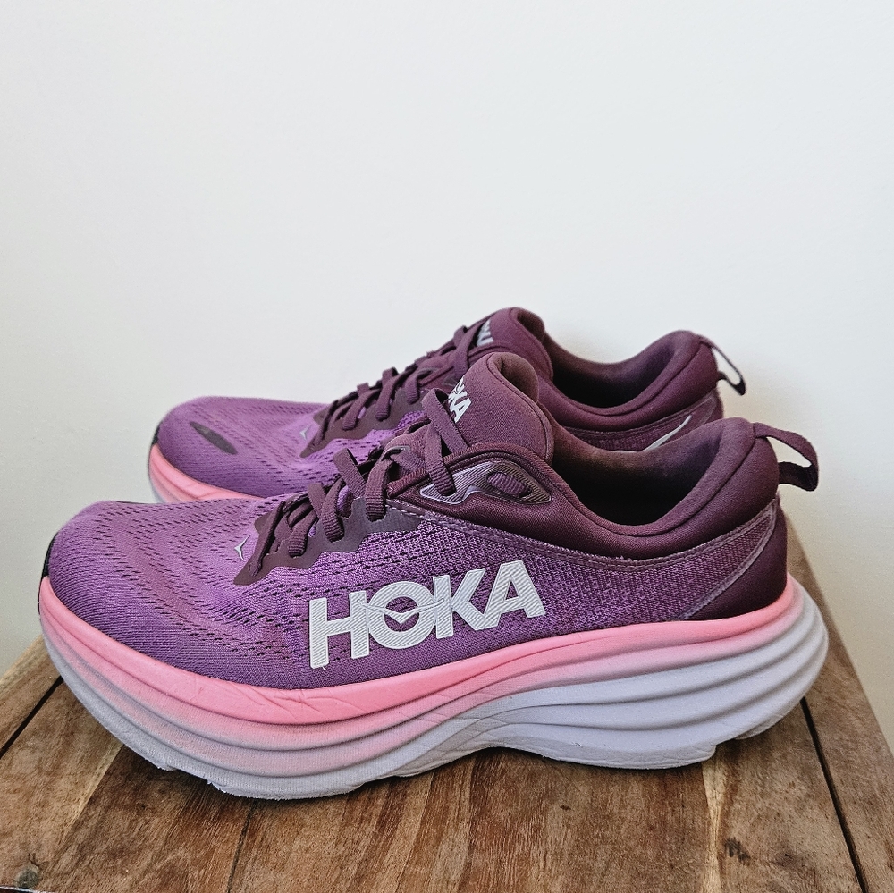 Hoka Women's Athletic Shoes in Purple and Pink